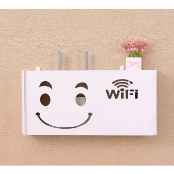 Półka na Router WiFi 'Motyl' – Estetyczna Osłona na Kable i Urządzenia Sieciowe